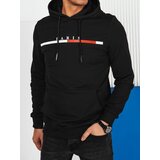 DStreet Bluza męska z nadrukiem czarna | Shoptok.si