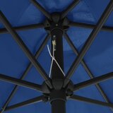  Vrtni suncobran s aluminijskim stupom 270 x 246 cm azurnoplavi | shoptok.hr