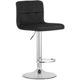 Brandless Hocker PROT - črni žamet / kromiran podstavek x 2, (22060665) | Shoptok.si