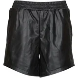 Kratke hlače & Bermuda NMPROOF HW PU SHORTS Črna
