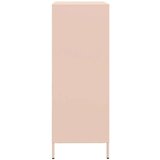 vidaXL Visoka komoda ružičasta 68x39x101,5cm od čelika | shoptok.hr