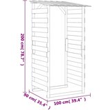 Pergole s krovom 3 kom 100 x 90 x 200 cm impregnirana borovina | shoptok.hr