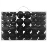  Set od 100 božićnih kuglica crni | shoptok.hr