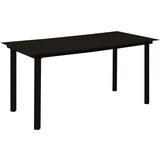 5-dijelni vrtni blagovaonski set od PVC ratana crni | Eponuda.ba