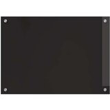 vidaXL Zaščita za kuhinjo Črna 70 x 50 x 0.8 cm kaljeno steklo | Shoptok.si