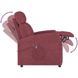  Stol s funkcijo vstajanja vinsko rdeče blago, (20701000) | Shoptok.si