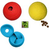  Igračka za psa - loptica za poslastice 6,5cm - plava | ePonuda.com