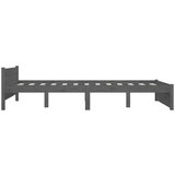  Za krevet od masivnog drva sivi 135x 190 cm 4FT6 bračni | shoptok.hr