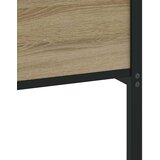 Metalni Kovinski posteljni okvir brez vzmetnice sonoma hrast 200x200 cm, (21608638) | Shoptok.si