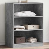 vidaXL Garderobna omara betonsko siva 77x48x102 cm inženirski les | Shoptok.si