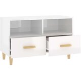 TV omarica visok sijaj bela 80x36x50 cm inženirski les, (20733169) | Shoptok.si