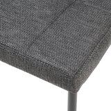 MID.YOU STOL, kovina, tekstil antracit, črna | Shoptok.si