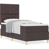  Krevet s kutijom s madracem tamnosmeđi 80x200 cm tkanina | shoptok.hr