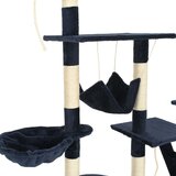  Penjalica za mačke sa stupovima za grebanje od sisala 230 - 250 cm plava | shoptok.hr