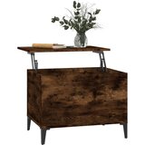  Klubska mizica dimljeni hrast 60x44,5x45 cm inženirski les, (20712210) | Shoptok.si