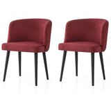 Hanah home Soft - 4109 V2 Black Red Chair Set (2 Pieces) | ePonuda.com