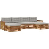  Set vanjskih sofa 6 kom. Čvrsto drvo akacije | shoptok.hr