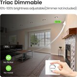 ALUSSO LIGHTING 85 mm led zatemnilni vgradni reflektorji - set 6 kosov | Shoptok.si