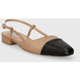 Steve Madden Kožne balerinke Belinda boja: bež, s otvorenom petom, SM11002823 | shoptok.hr