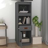  Visoka komoda siva 34 x 40 x 108 5 cm od masivne borovine | shoptok.hr