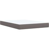 vidaXL Krevet s oprugama i madracem sivi 140x200 cm od umjetne kože | shoptok.hr