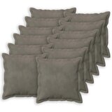  Presvlaka za jastuk 12 pcs HOUTEN Svjetlosiva 50 x 50 cm Baršun - Svjetlosiva 50 x 50 cm 12 | shoptok.hr