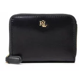 Polo Ralph Lauren Majhna ženska denarnica Sm Zip Wallet 432876729003 Črna