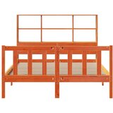 Krevet s regalom za knjige bez madraca 120 x 190 cm od borovine | shoptok.hr