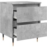 Noćni ormarići 2 kom boja betona 40x35x50 cm konstruirano drvo | shoptok.hr