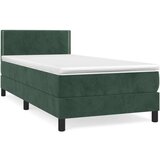 Box spring krevet s madracem tamnozeleni 80 x 200 cm baršunasti | shoptok.hr