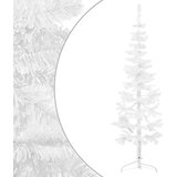  Tanka umjetna polovica božićnog drvca sa stalkom bijela 120 cm | shoptok.hr