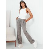 DStreet Spodnie damskie wide leg ASTERS szare | Shoptok.si
