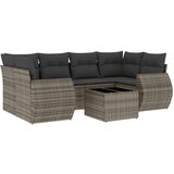 vidaXL 7-dijelni set vrtnih sofa sivi od poliratana | shoptok.hr