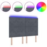 LED Uzglavlje Tamno Sivo 72 cm Baršun | shoptok.hr