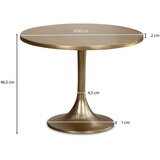 MID.YOU klubska miza, zlate barve | Shoptok.si