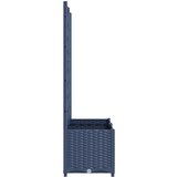  Vrtna žardinjera s rešetkom plavo-siva 80x40x136 cm PP | shoptok.hr