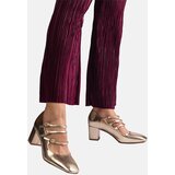 Gemre Gold pumps with decorative buckles Izida | Shoptok.si