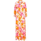 Y.A.S Tall Košulja haljina 'SAVANNA' tamno narančasta / roza / roza / prljavo bijela