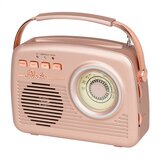 Xplore XP5409 RADIO GOLD/ROSE RETRO BOOMBOX, BOLUETOOTH | Shoptok.si