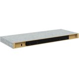  Plutajuća zidna polica siva boja betona 60 x 23,5 x 3,8 cm MDF | shoptok.hr