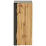 spodnja omarica timber, hrast, temno siva