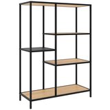 Unique Furniture Crna/u prirodnoj boji biblioteka u dekoru hrasta 80x112x35 cm Altino – | shoptok.hr