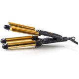 Haeger hr-45b.002a stajler sa trostrukim keramičkim uvijačem za kosu golden