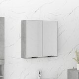 Maison Chic Kopalniška omarica - Kopalniški kabinet z ogledalom betonsko siva 64x20x67 cm, (21795034) | Shoptok.si