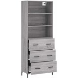  Visoka komoda siva sonome 69,5x34x180 cm od konstruiranog drva | shoptok.hr