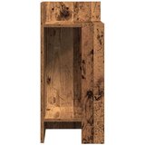 vidaXL Stranske mize s polico 2 kosa Old Wood 25,5x27x60 cm | Shoptok.si