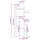 Ormarić za knjige boja sivog hrasta 48 x 25,5 x 140 cm drveni | shoptok.hr