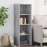 vidaXL Visoka omara siva sonoma 40x41x124 cm inženirski les Cene