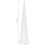 vidaXL akrilni okrasni LED stožec moder 120 cm | Shoptok.si