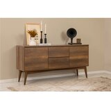Hanah home vina bench 04 1053 walnut anthracite (produžni trpezarijski sto, stolice i konzola (6 komada) | ePonuda.com